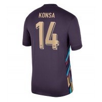 Camisa de Futebol Inglaterra Ezri Konsa #14 Equipamento Secundário Europeu 2024 Manga Curta